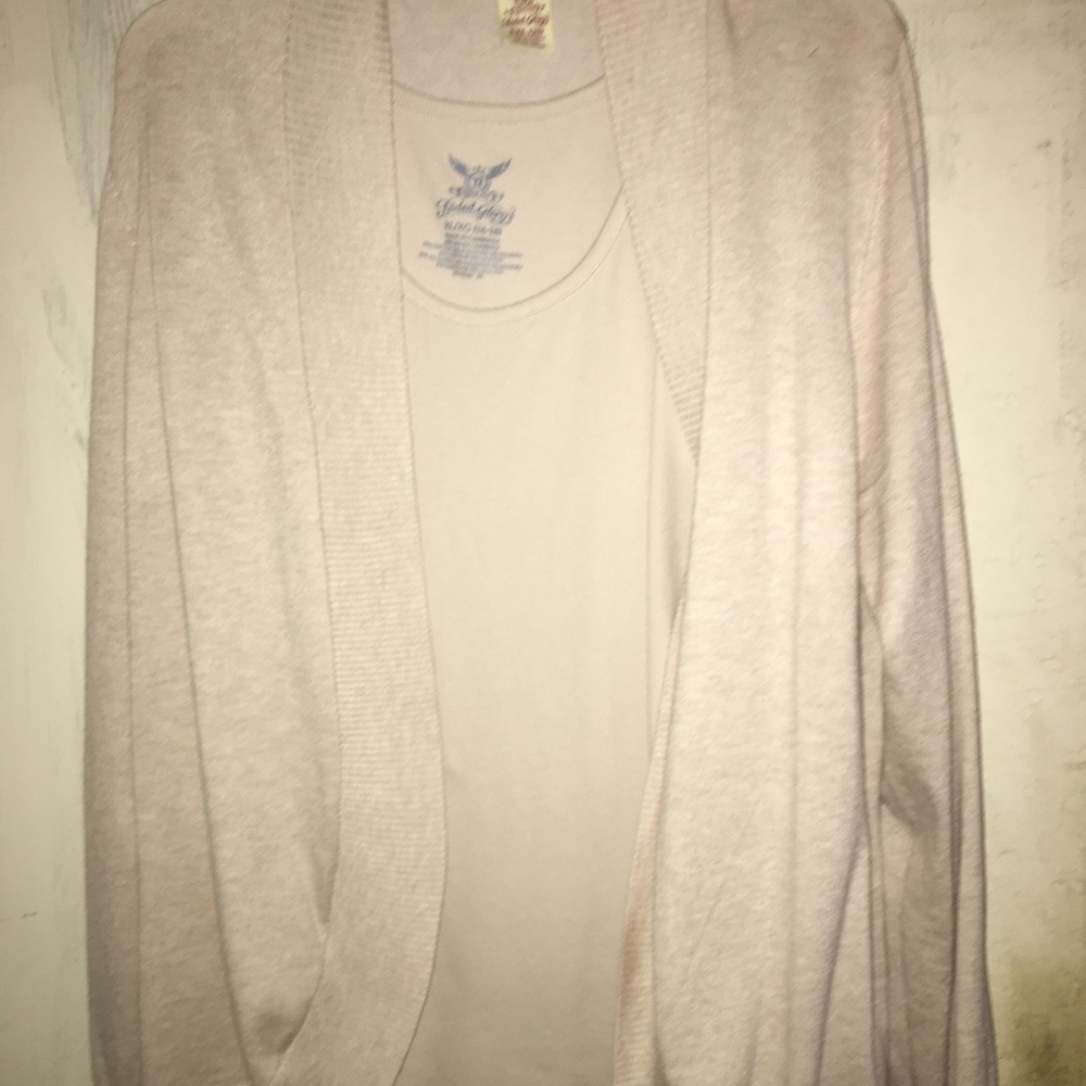 Faded Glory sweater with matching tank top